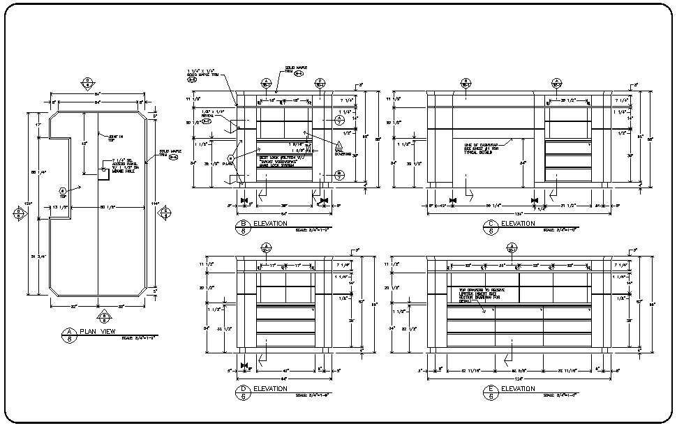 Hardline Corporation: We specialize in millwork shop drawings, cabinet shop drawings and computer aided drafting.